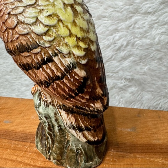 Vintage Rare Isco Ceramic Owl Figurine Statue Cabin Decor - Picture 4 of 10